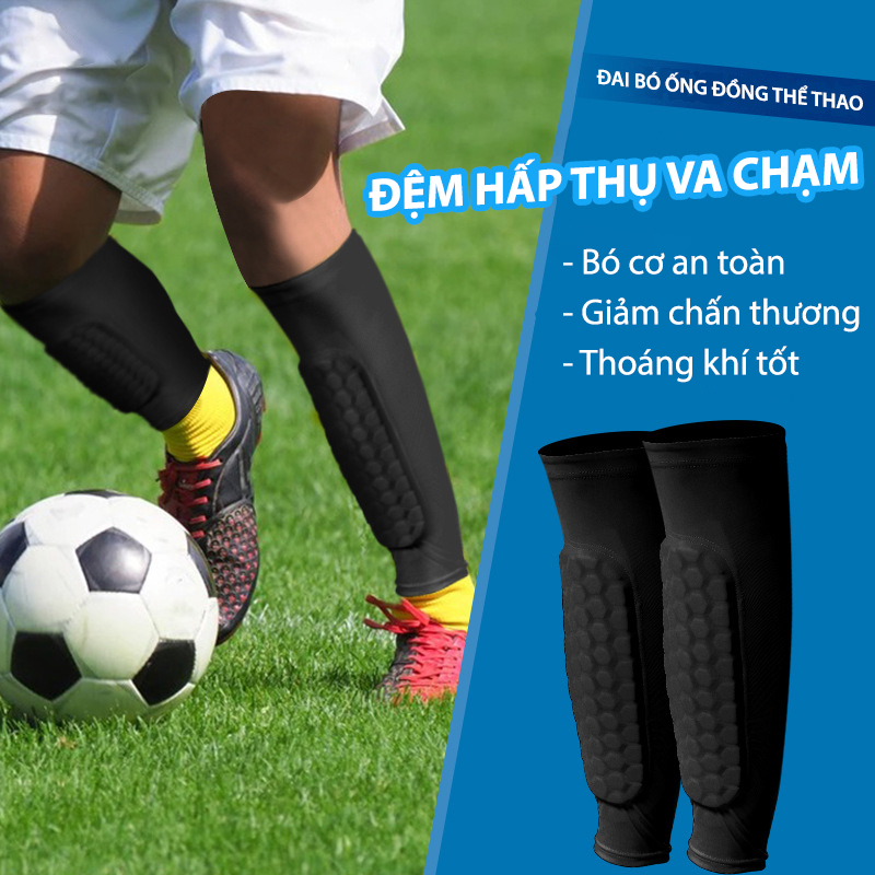 Mô tả Băng Bảo Vệ Ống Đồng MixSport Với Miếng Lót Đệm Giày Giảm Chấn Thương, Giảm Đau Trong Bóng Đá - 1