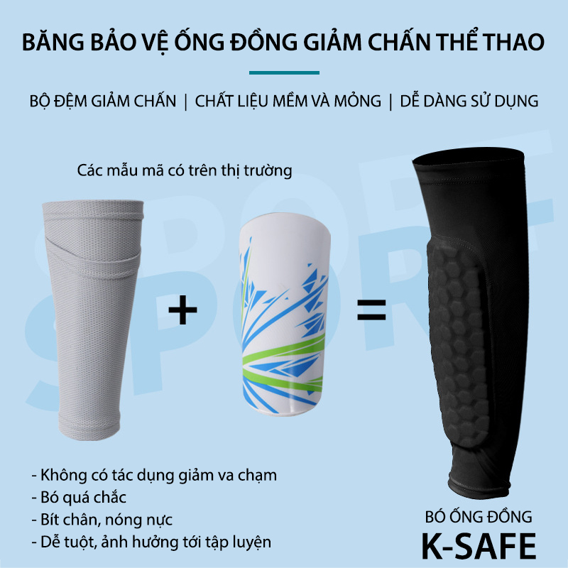 Mô tả Băng Bảo Vệ Ống Đồng MixSport Với Miếng Lót Đệm Giày Giảm Chấn Thương, Giảm Đau Trong Bóng Đá - 4