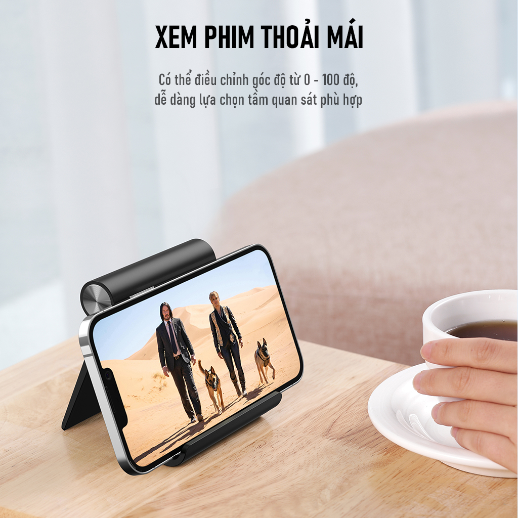 Mô tả Giá Đỡ Điện Thoại ROBOT Gấp Gọn Tiện Lợi RT-US07 - Hàng Chính Hãng - 3