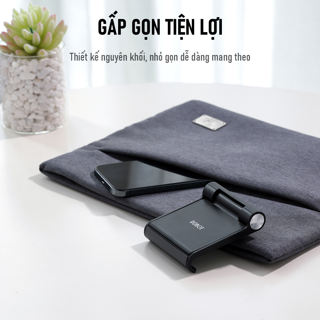 Mô tả Giá Đỡ Điện Thoại ROBOT Gấp Gọn Tiện Lợi RT-US07 - Hàng Chính Hãng - 4