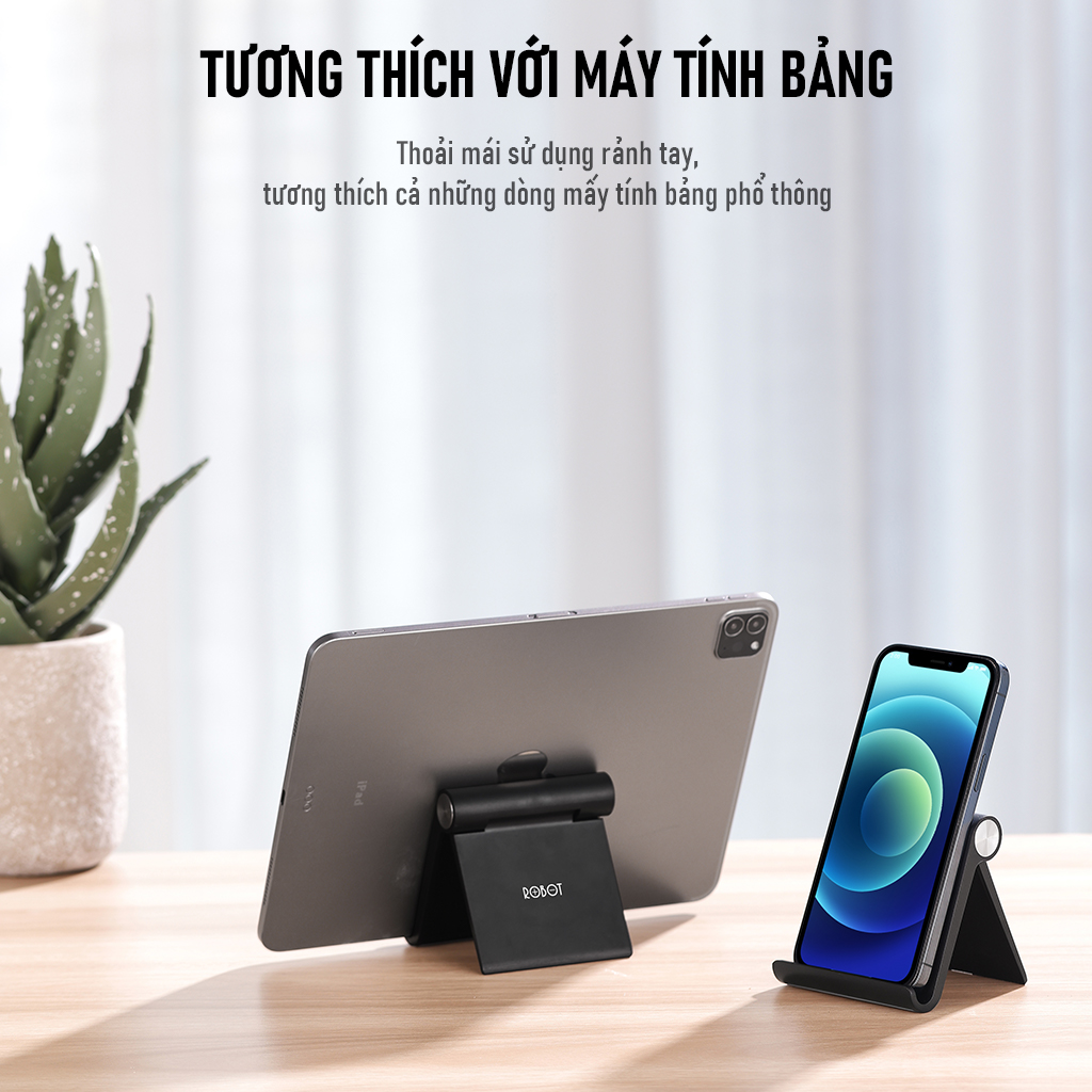 Mô tả Giá Đỡ Điện Thoại ROBOT Gấp Gọn Tiện Lợi RT-US07 - Hàng Chính Hãng - 2
