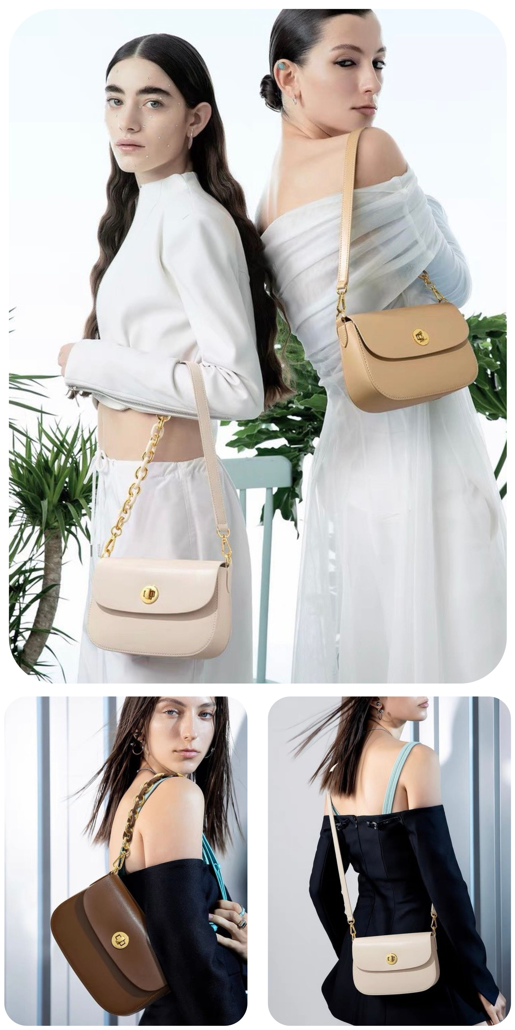 Mô tả Túi đeo chéo nữ Nucelle ViAnh Store thời trang thanh lịch đi làm đi chơi 110368 - 1