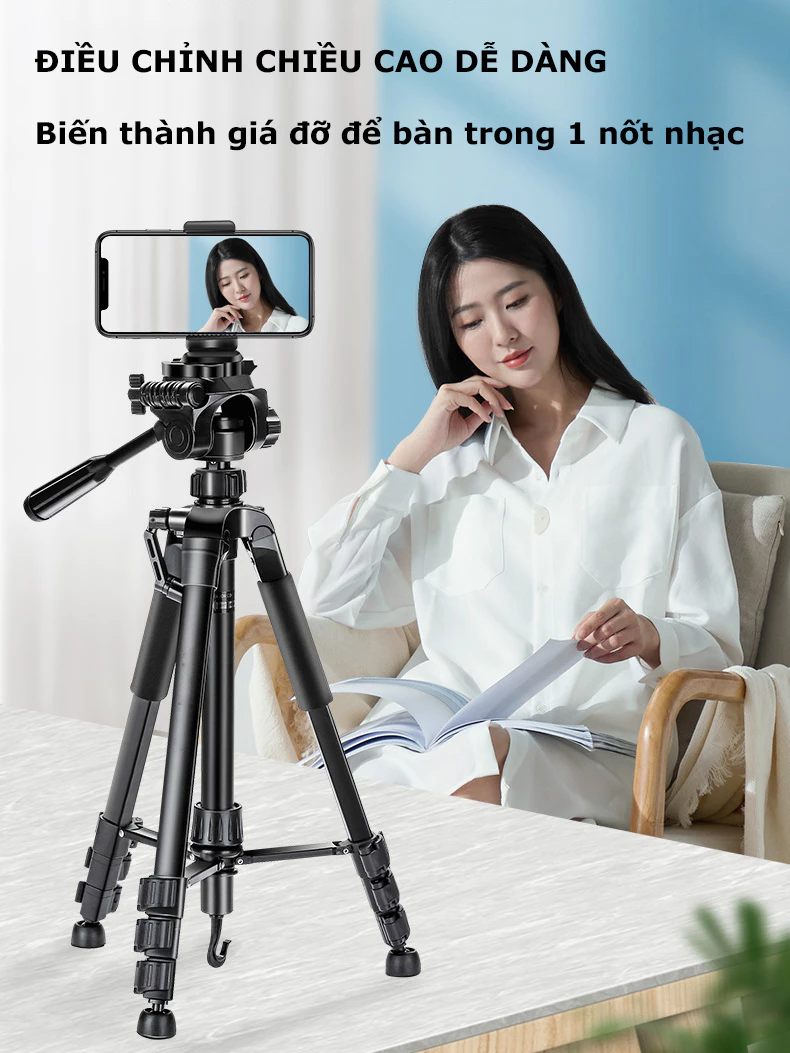 Tripod Điện Thoại HOLOCOM 170cm chắc chắn