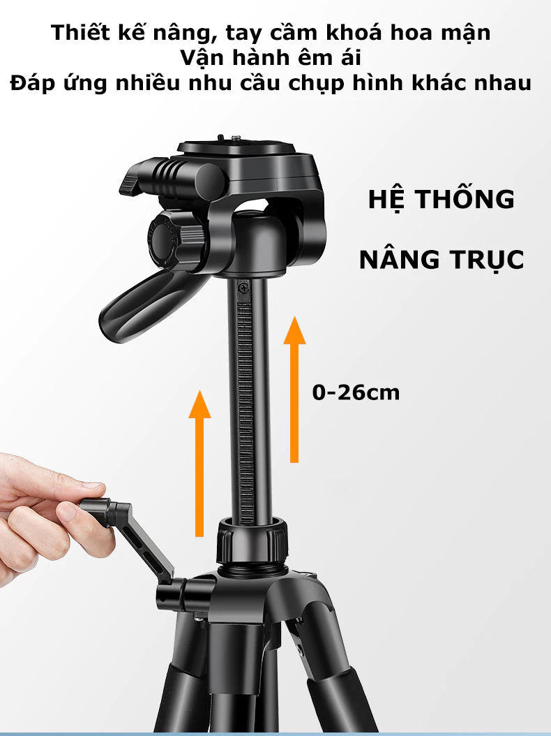 Tripod HOLOCOM điều chỉnh độ cao dễ dàng
