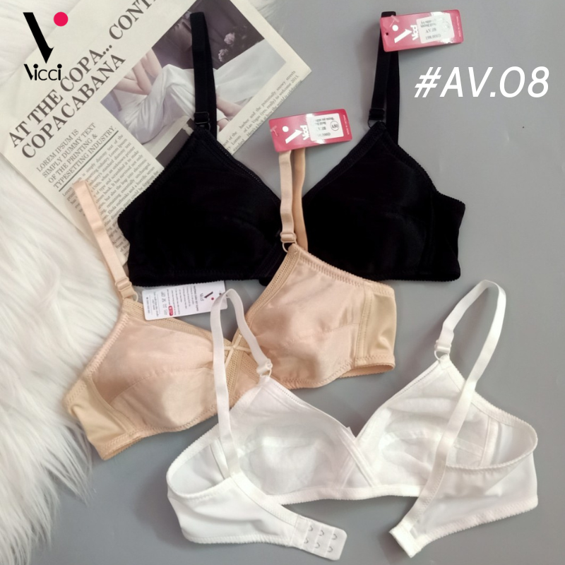 Mô tả Áo ngực nữ Vicci AV.03 - AV.08 không gọng, mỏng không đệm mút nhiều màu - 2