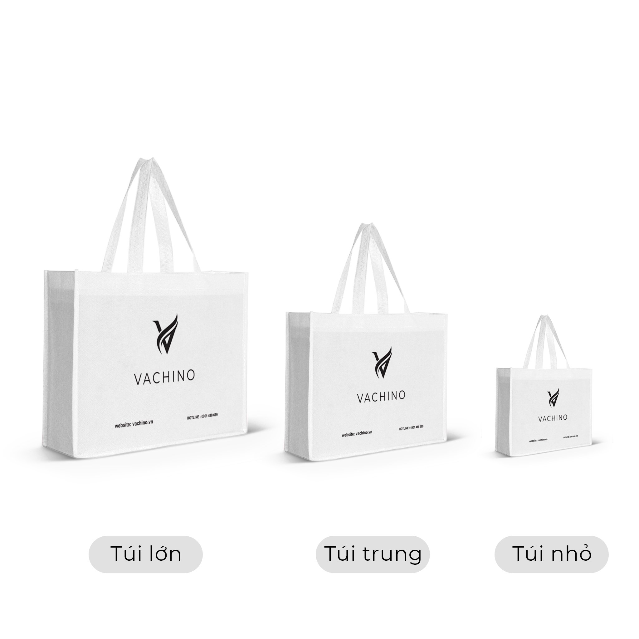 Mô tả Túi vải dựng quà tặng thương hiệu VACHINO-TX033 - 2