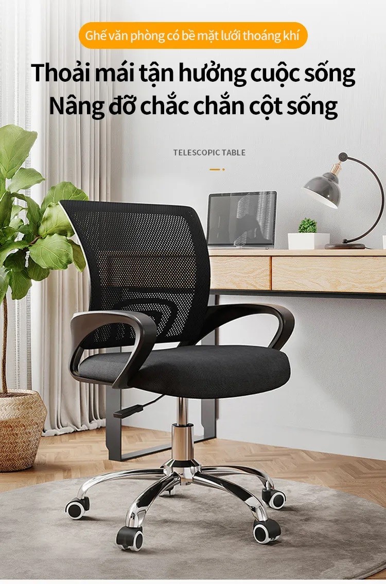 Hình ảnh minh họa cho Ghế xoay văn phòng Xfurniture C010 - Hàng nhập khẩu