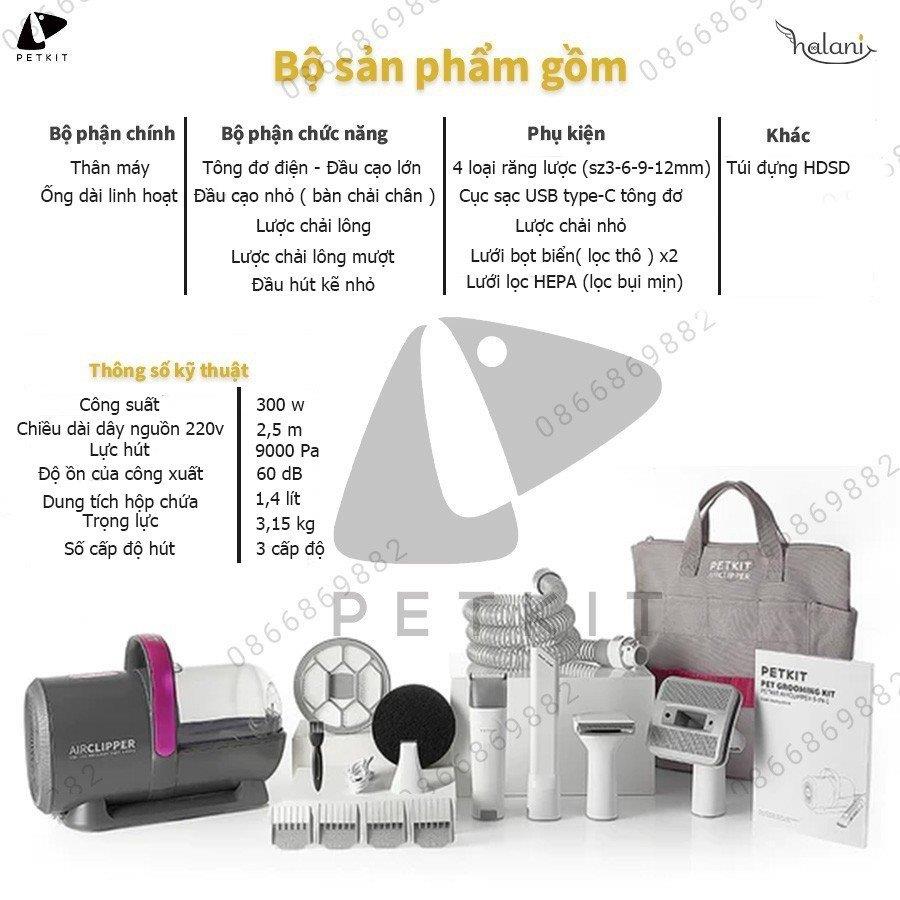 Mô tả Petkit AirClipper 5-in1 Pet Grooming Kit Petkit cho thú cưng - 2