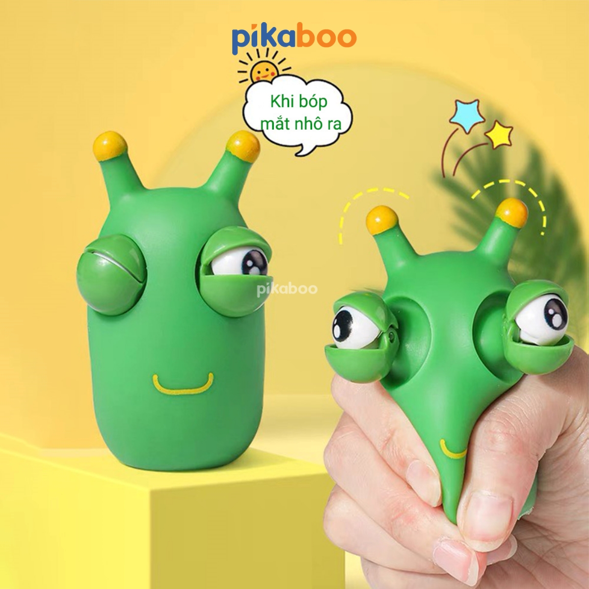 Mô tả Đồ chơi xả stress Squishy nắn bóp đàn hồi giảm căng thẳng Pikaboo, chất liệu nhựa mềm đa dạng mẫu mã - 5