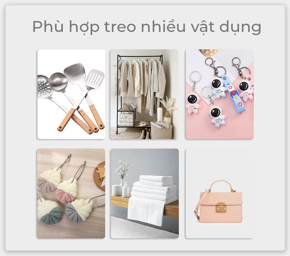 Móc Treo Đồ Dán Tường Enomax - Dễ lắp đặt