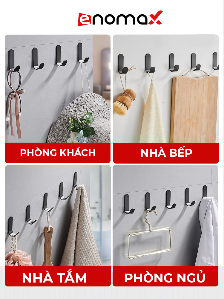 Móc Treo Đồ Dán Tường Enomax - Đa năng