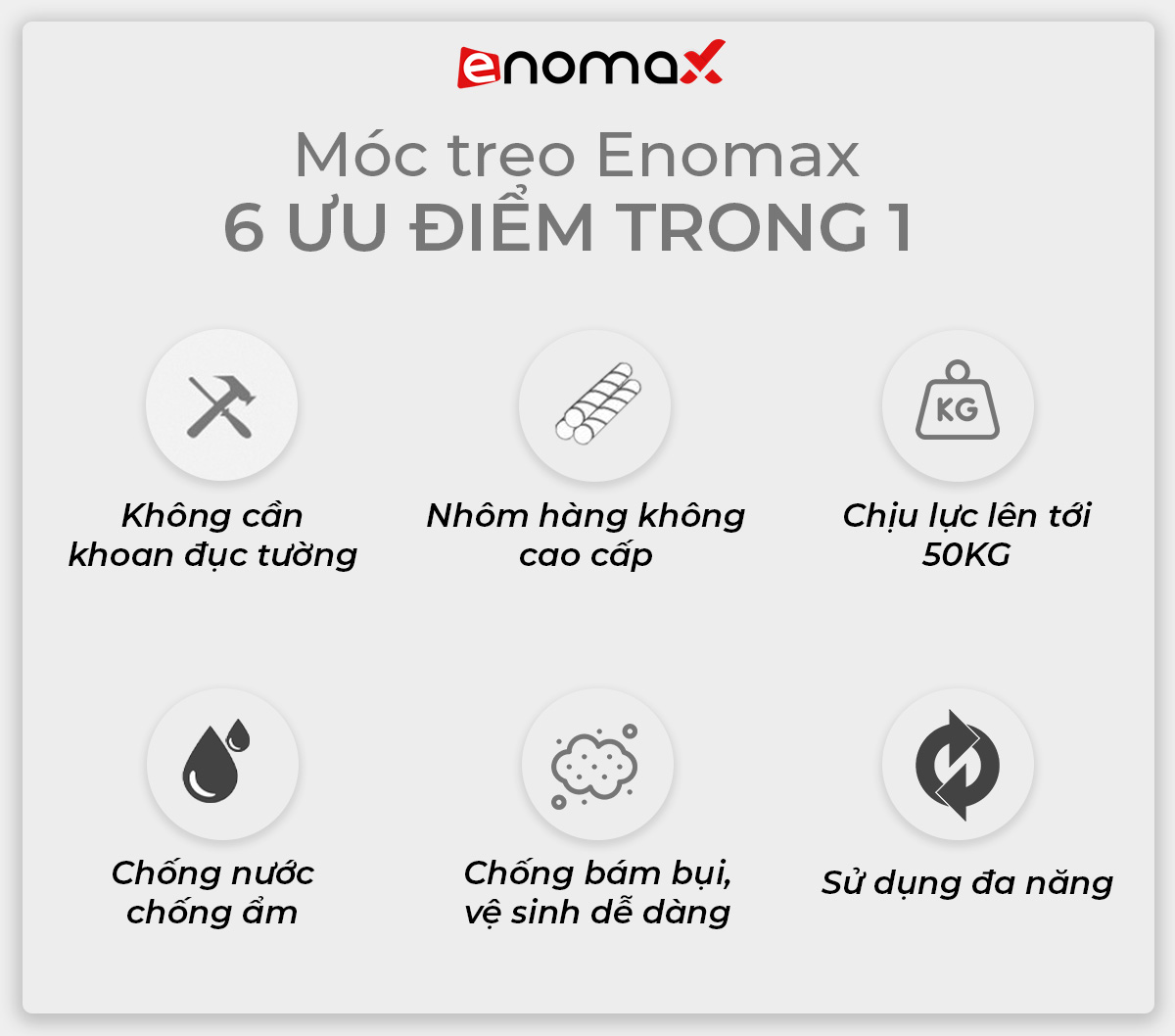 Chất liệu nhôm hàng không Enomax