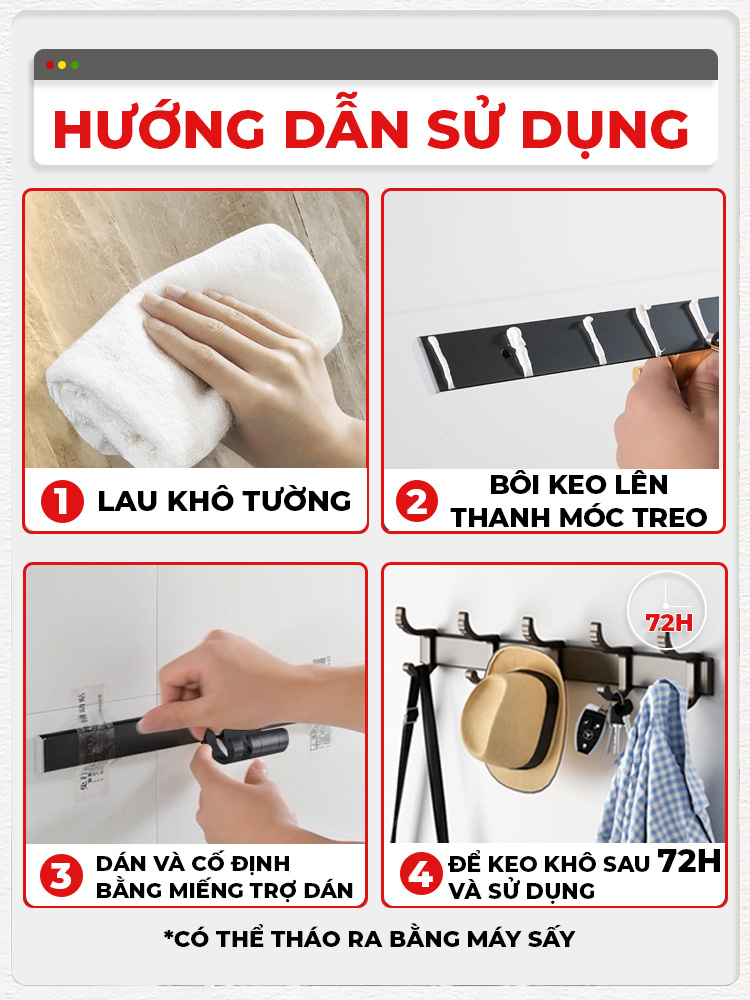 Móc treo Enomax bảo hành 10 năm
