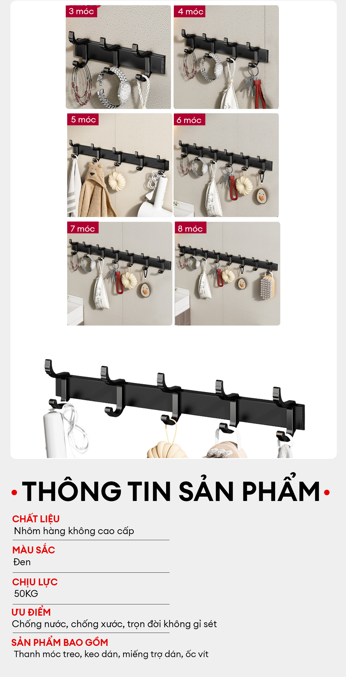 Móc treo quần áo Enomax các loại