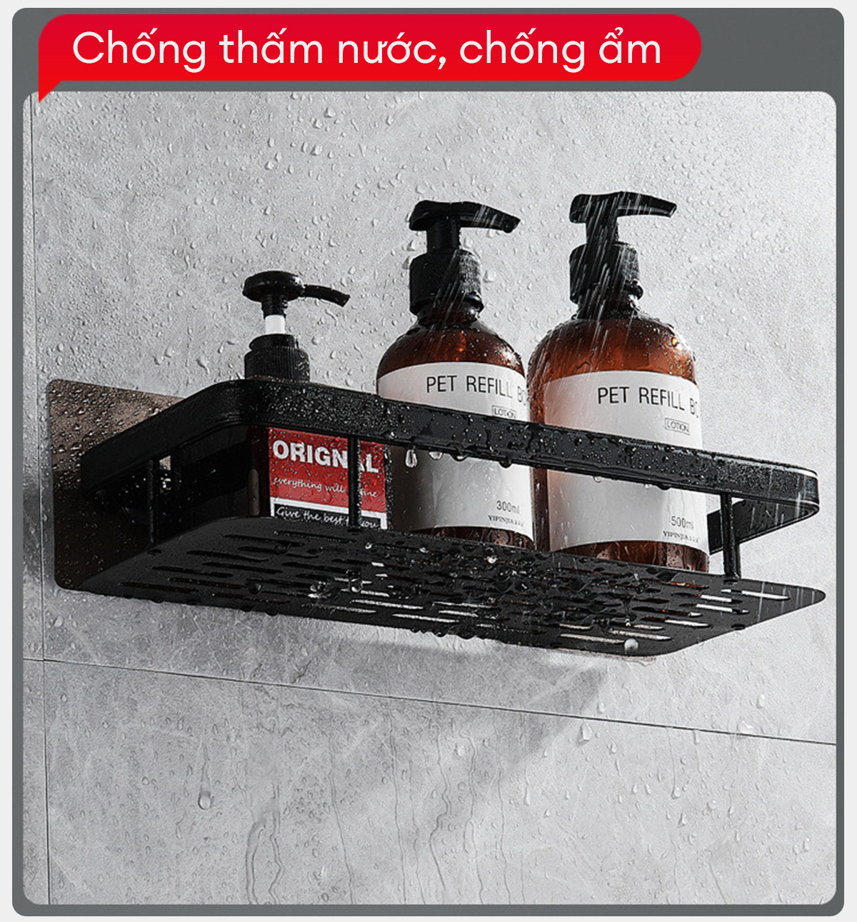 Kệ nhà tắm dán tường Enomax 7