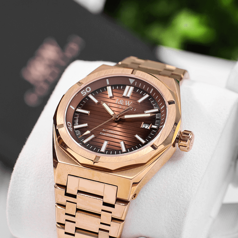 Mô tả Đồng Hồ Nam I&W Carnival 711G13 Chính Hãng Full Box Chống Nước Kính Chống Xước Dây Thép Cao Cấp BH60T (Máy Cơ Tự Động) - 3