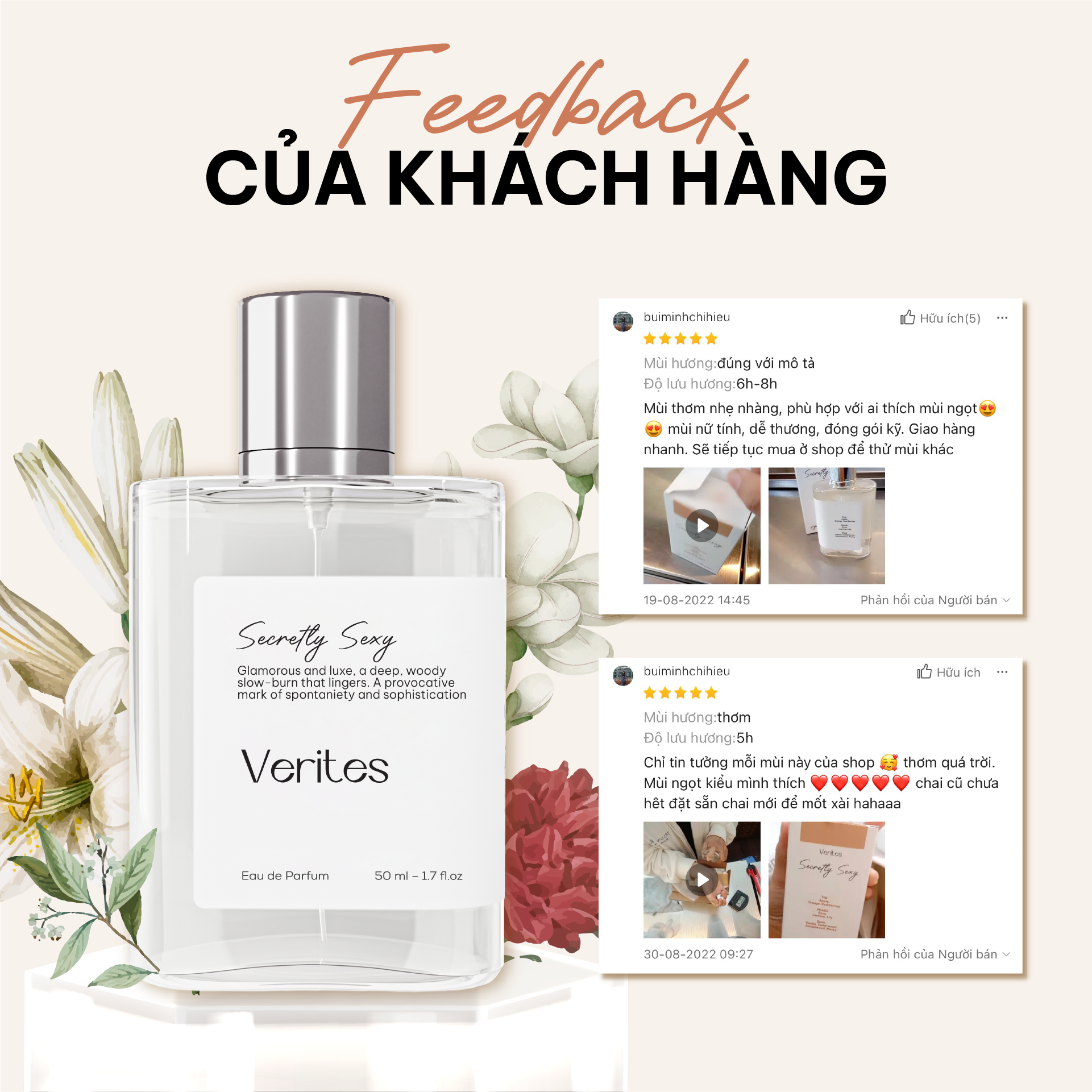 Mô tả Bộ sưu tập 6 hương nước hoa VERITES The An Epilogue In Scents 50ml - 10