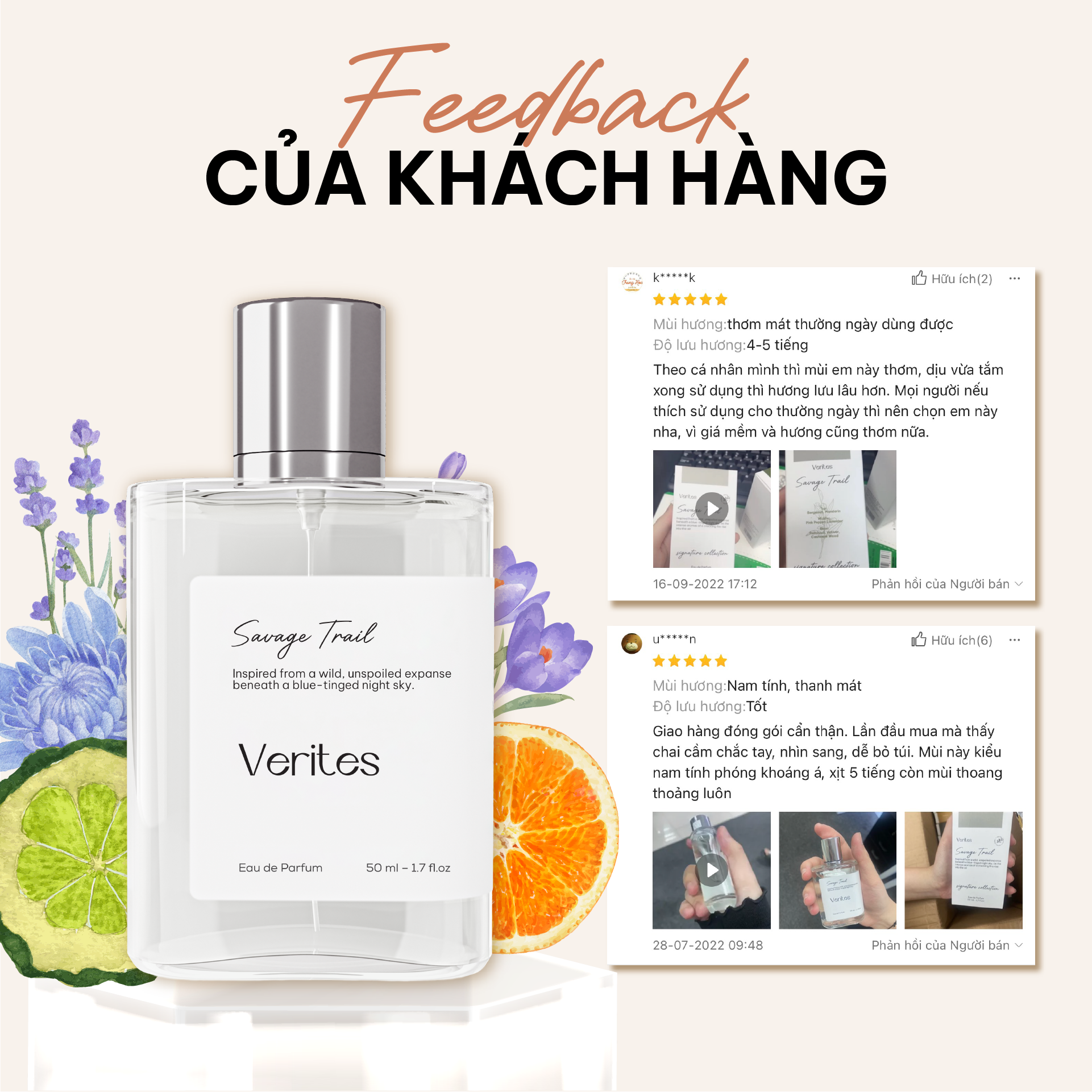 Mô tả Bộ sưu tập 6 hương nước hoa VERITES The An Epilogue In Scents 50ml - 11