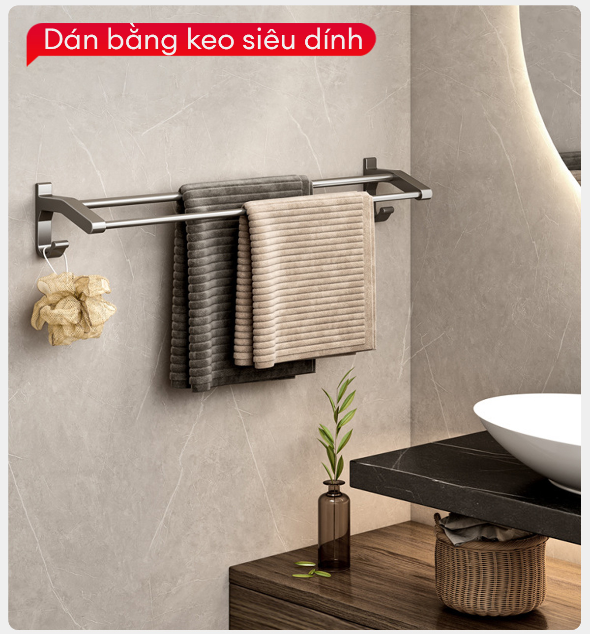Lắp đặt giá treo khăn Enomax