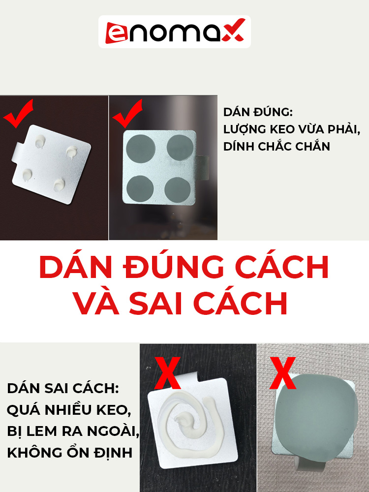 Mô tả Keo chuyên dụng dán tường siêu chắc chắn, dán được nhiều vật dụng cứng, gỡ ra dễ dàng Enomax (Eno - 0171) - 5
