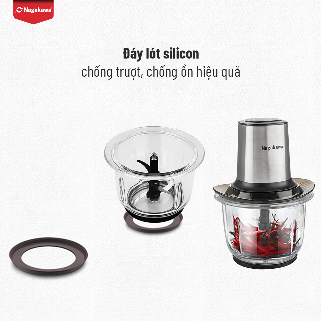 Mô tả Máy xay thịt Nagakawa NAG0812 (400W - 1.5L) - Lưỡi dao inox 304 - BH 12 tháng - 1