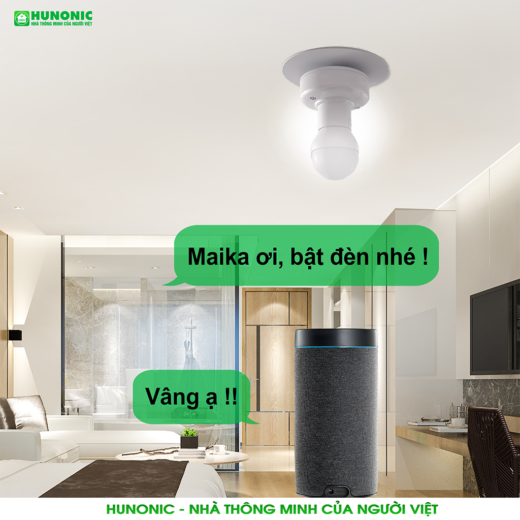 Lắp đặt đui đèn Wifi Hunonic