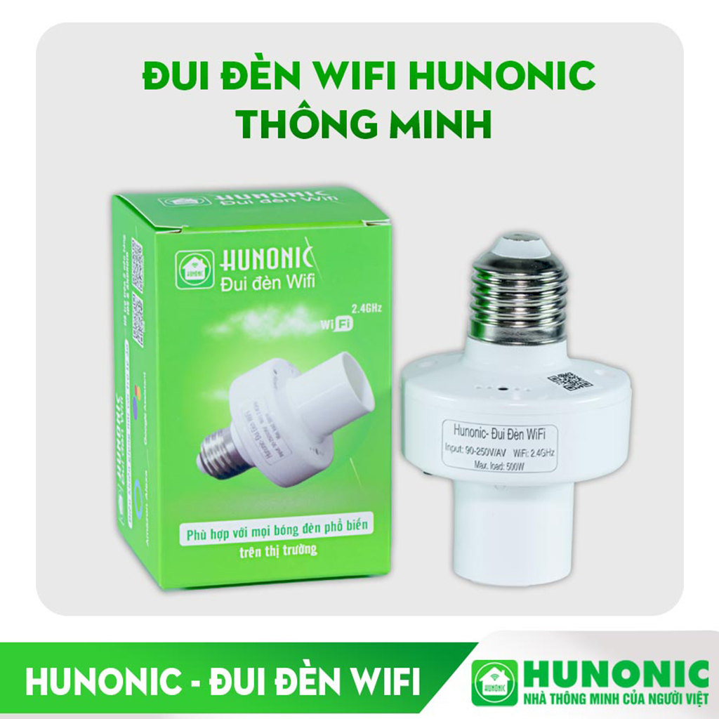 Đóng gói sản phẩm đui đèn Hunonic