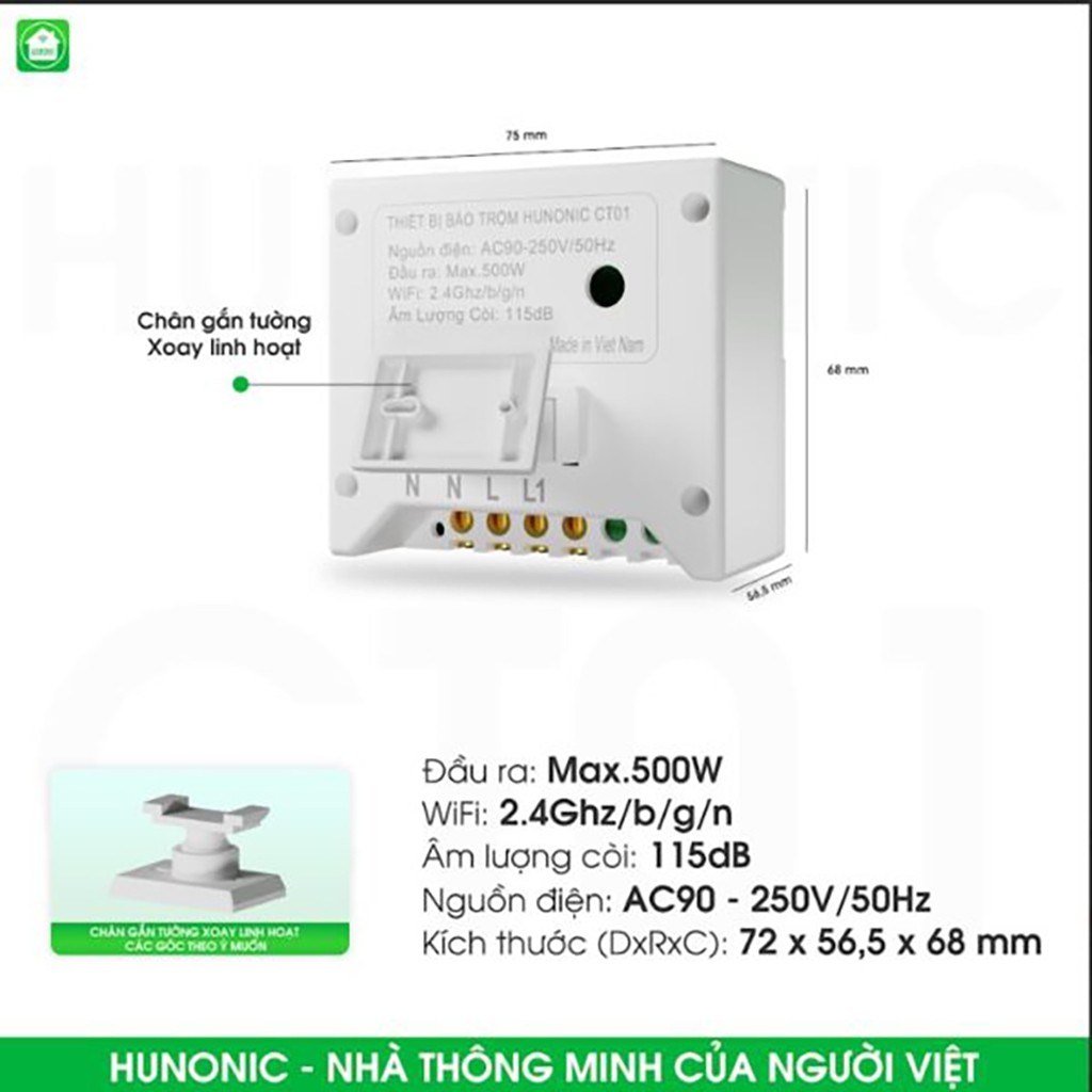Thiết bị chống trộm Hunonic CT01 - Hình ảnh 6