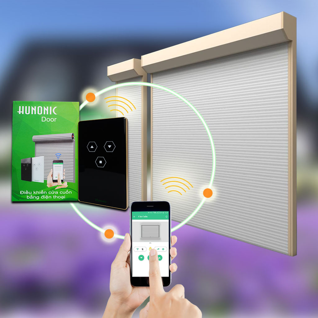 Công Tắc Cửa Cuốn Wifi Hunonic Door