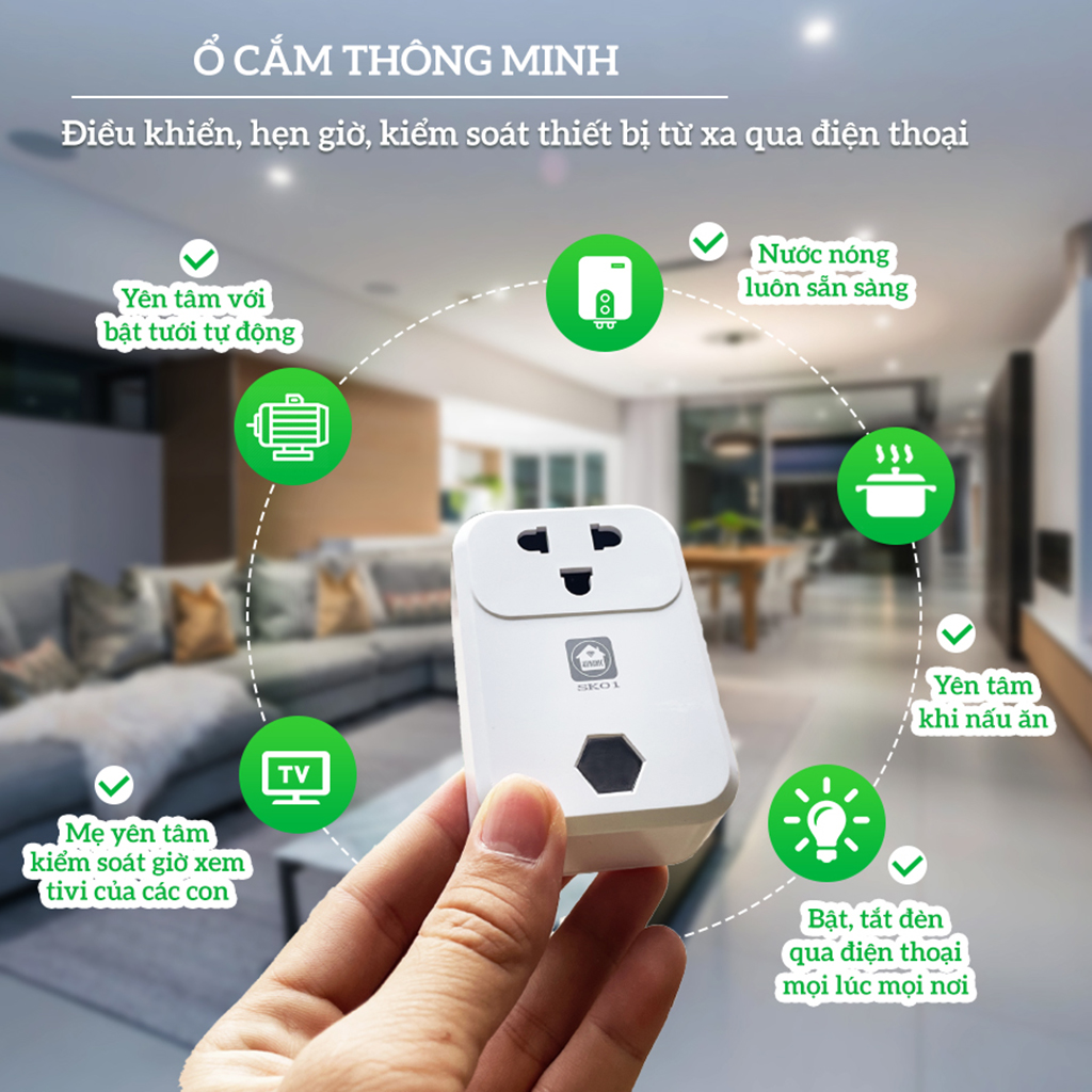 Ổ cắm thông minh Hunonic SK01