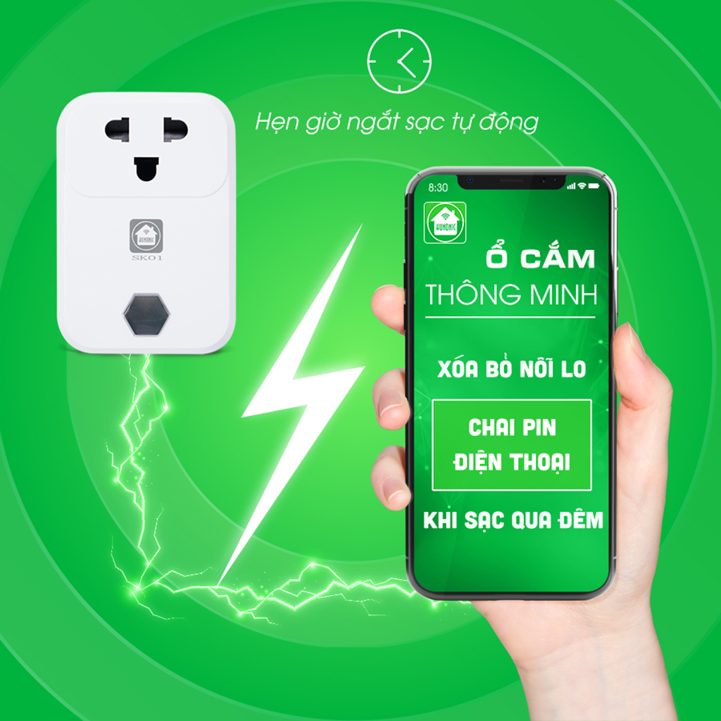 Tính năng ổ cắm Hunonic SK01