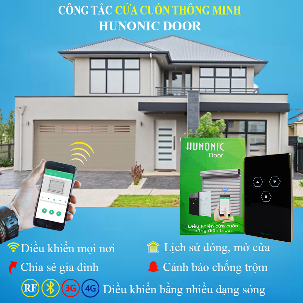 Công Tắc Cửa Cuốn Wifi Hunonic Door