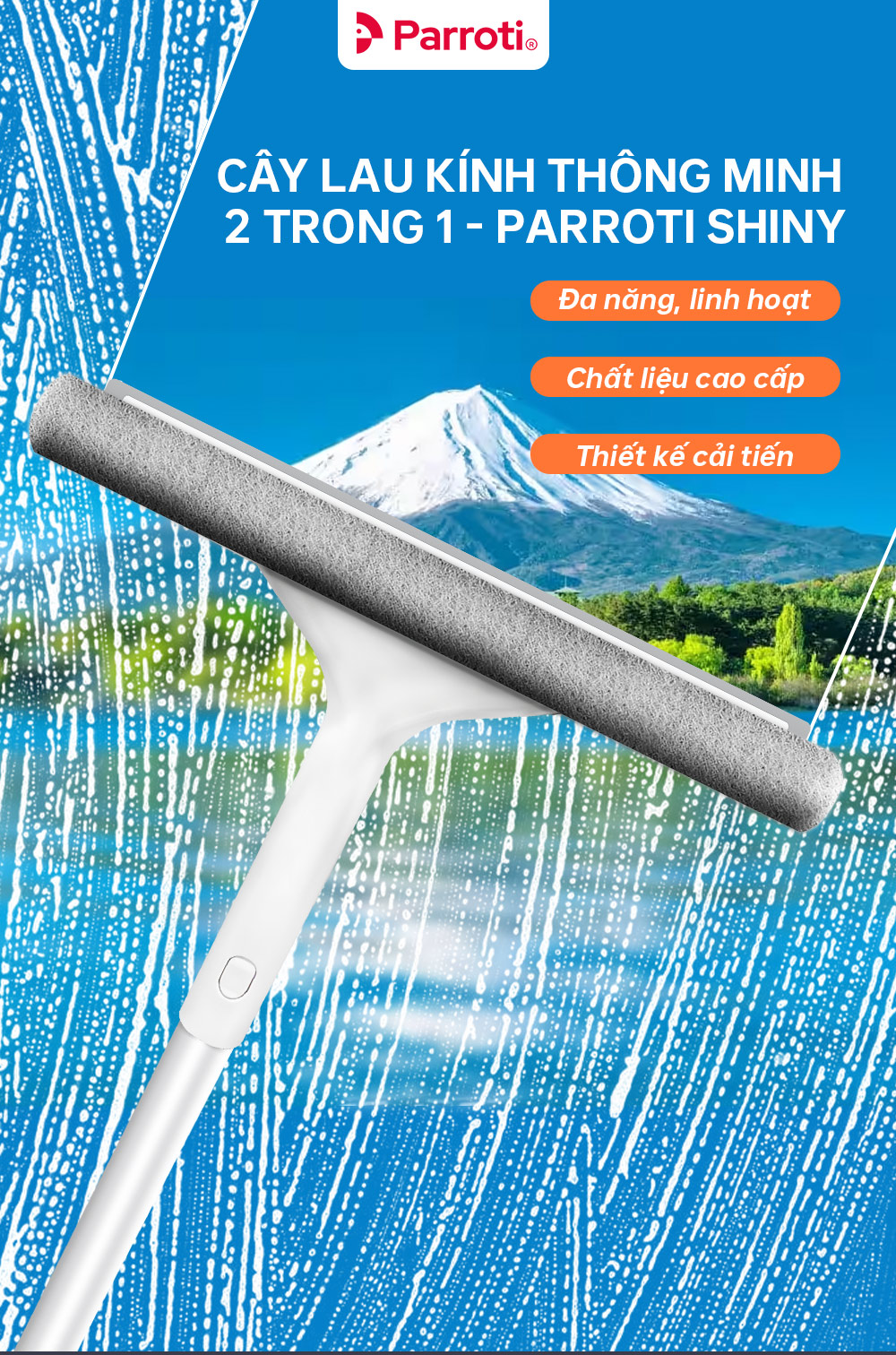 Cây lau kính thông minh Parroti Shiny SN01