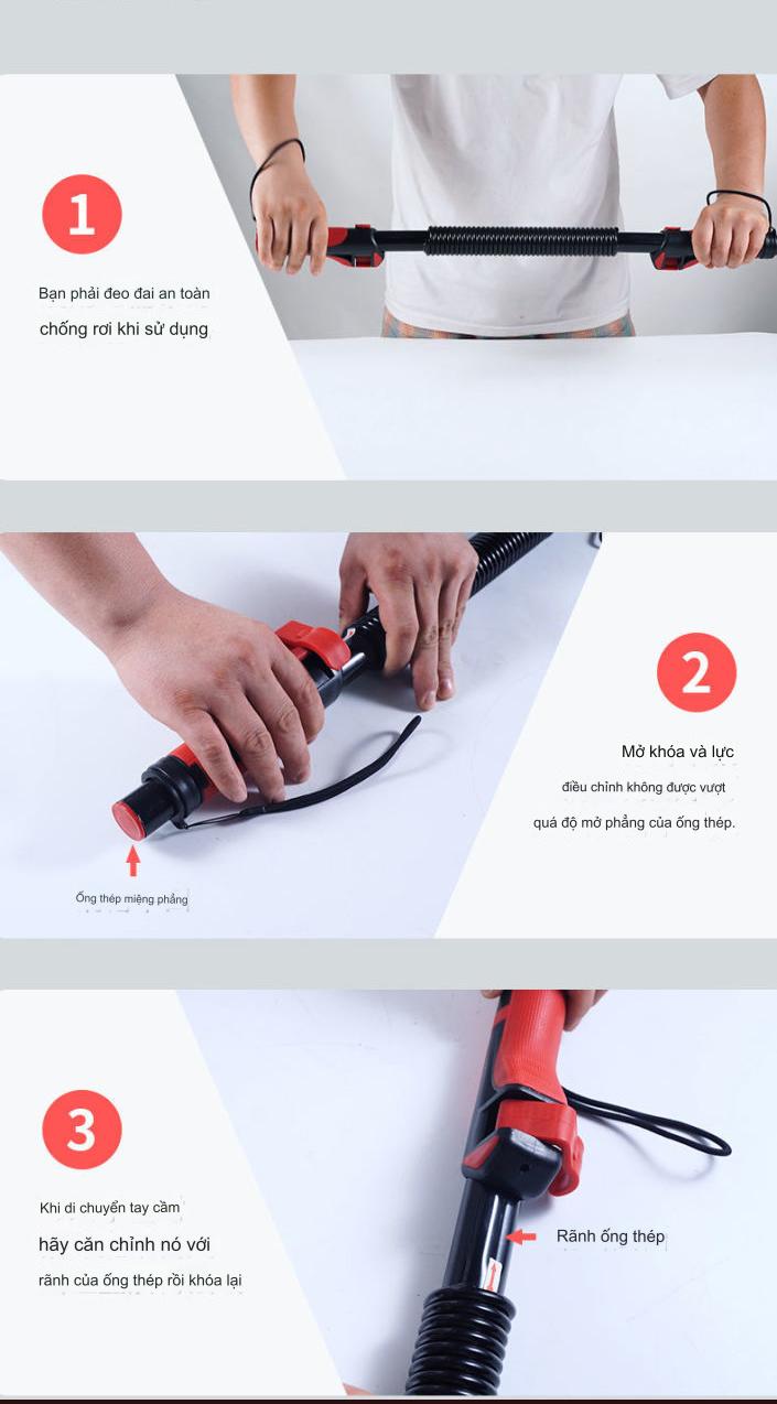 Mô tả Gậy Bẻ Lò Xo Điều Chỉnh Lực 3 Mức Cao Cấp Thế Hệ Mới Chính Hãng Đại Nam Sport - 12