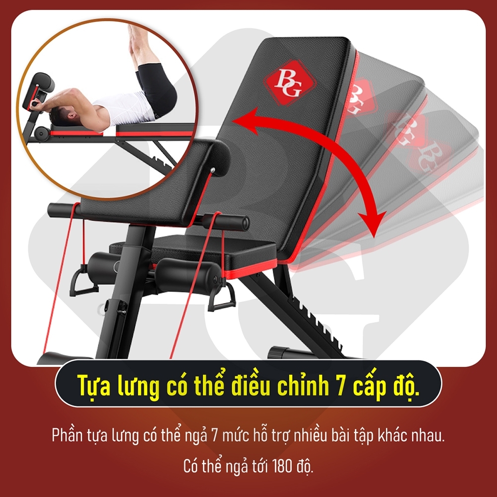 Mô tả BG Ghế tập bụng, tập tạ cao cấp Thái Lan Cao Câp - 3