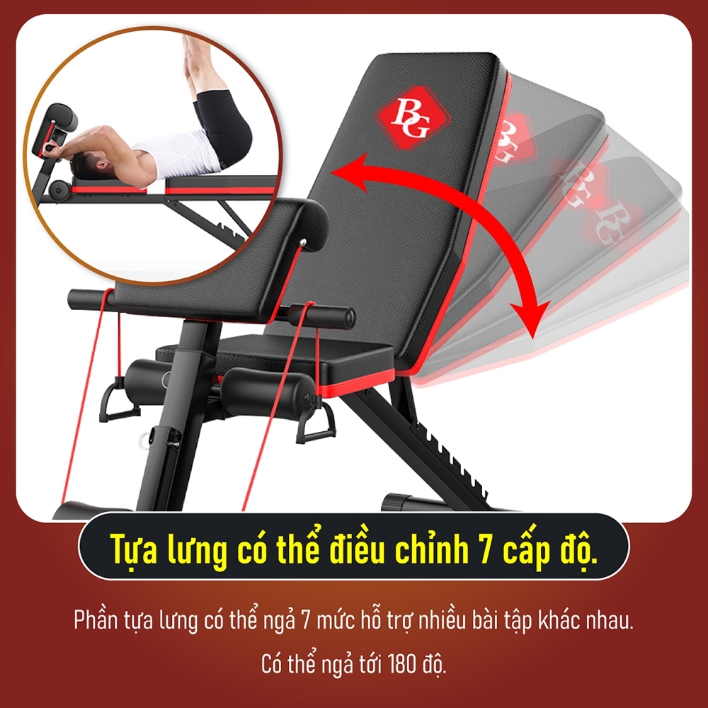 Mô tả BG Ghế Tập Bụng Đa Năng Cao Cấp 3 IN 1 mẫu SU-222 - 4