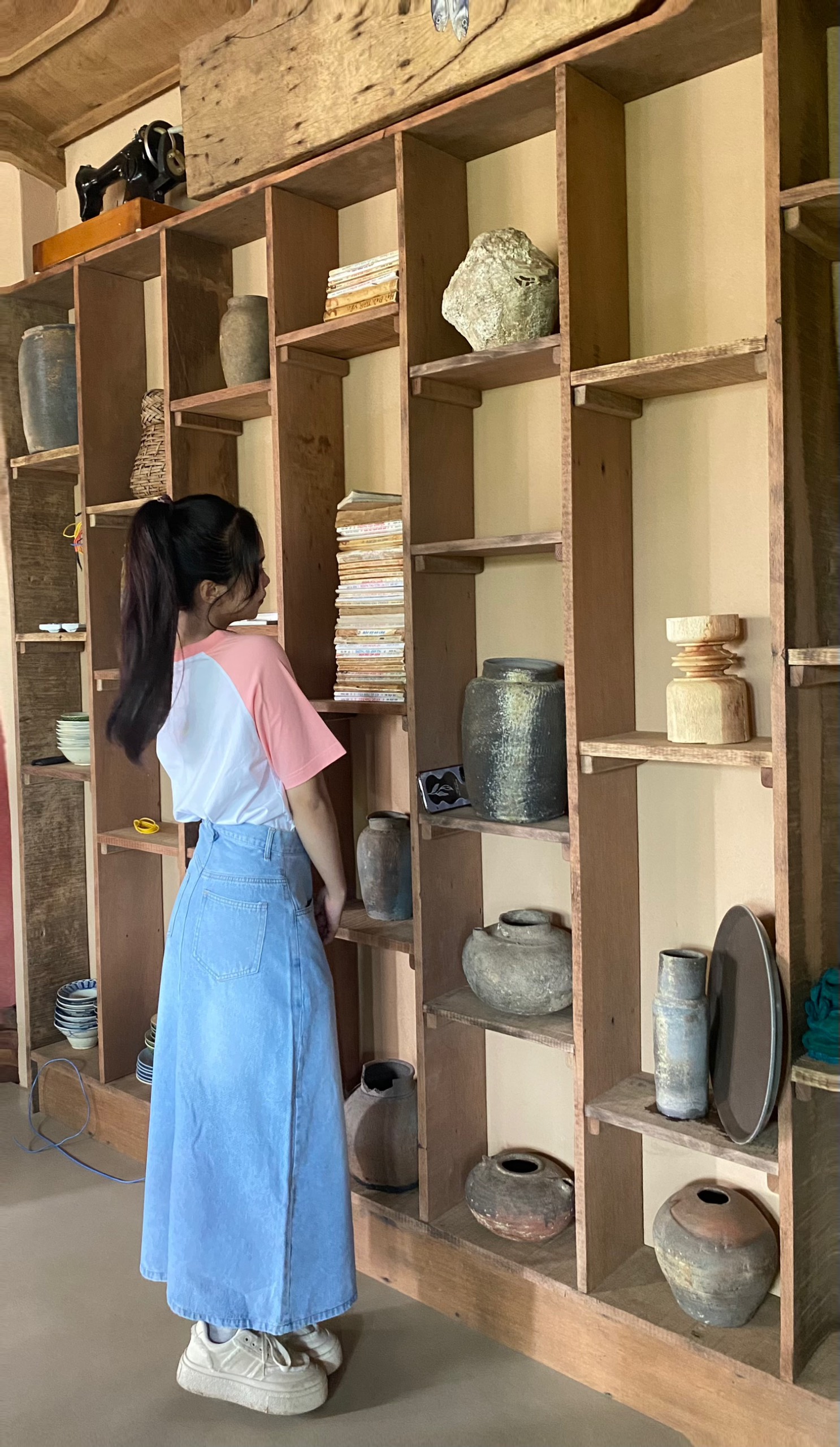 Mô tả Chân váy jean dáng dài  nữ thời trang thiết kế phong cách ulzzang Local Brand Midori Studio - 8