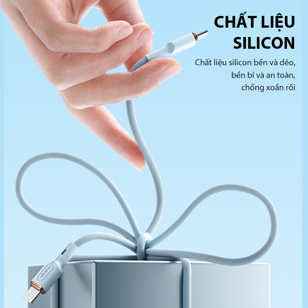 Mô tả Cáp Sạc Nhanh VIVAN VSCL120S/ VSCC120S (Type C to Lin/Type C to Type C) 120cm, Silicon Mềm Dẻo Chống Xoắn Nứt Gãy - 2