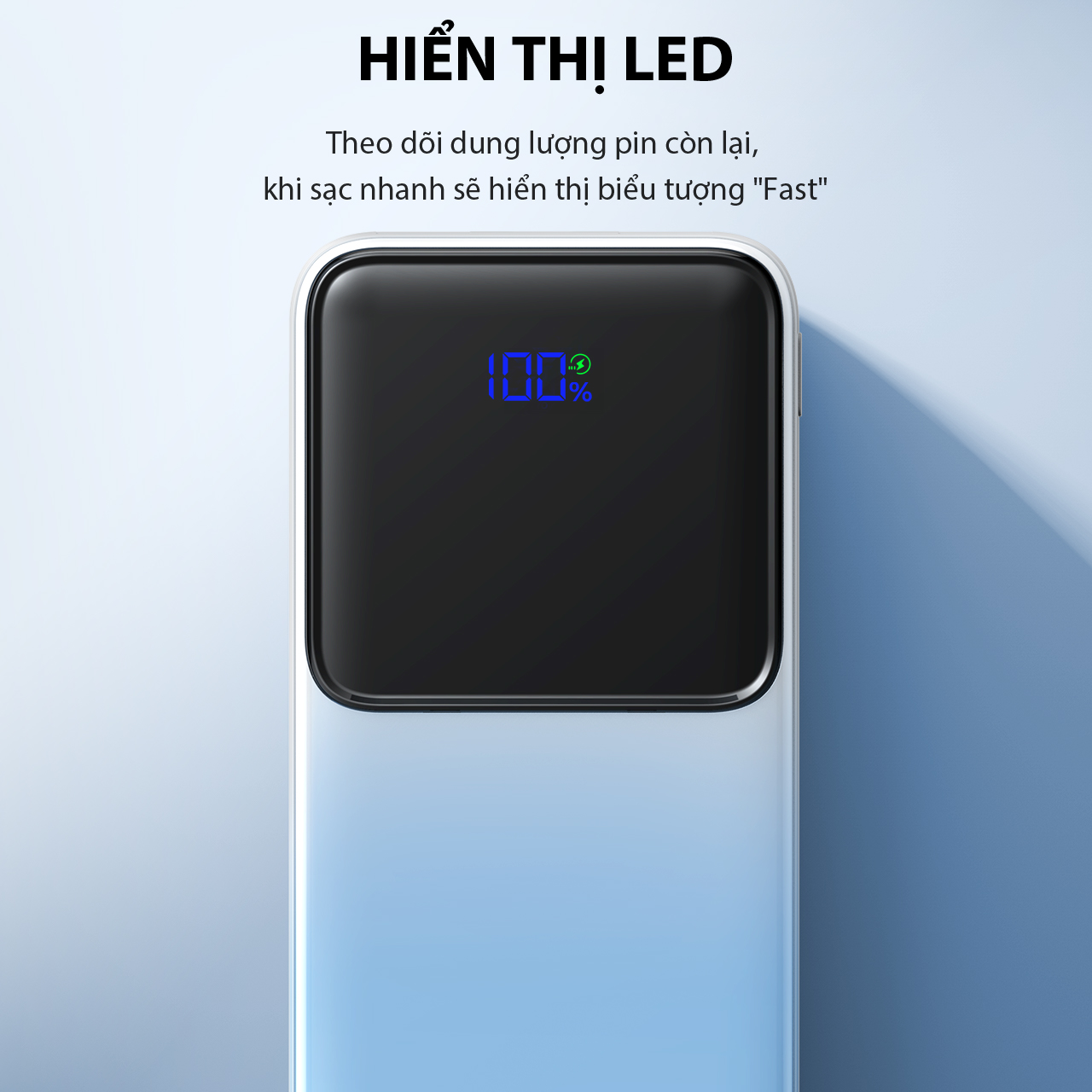 Mô tả Pin Sạc Dự Phòng 20000mAh VIVAN VPB-D20, 3 Cổng Sạc Ra Công Suất 22.5W Màn Hình LED Hiển Thị Pin Hỗ Trợ PD/ QC3.0/ VOOC - 4