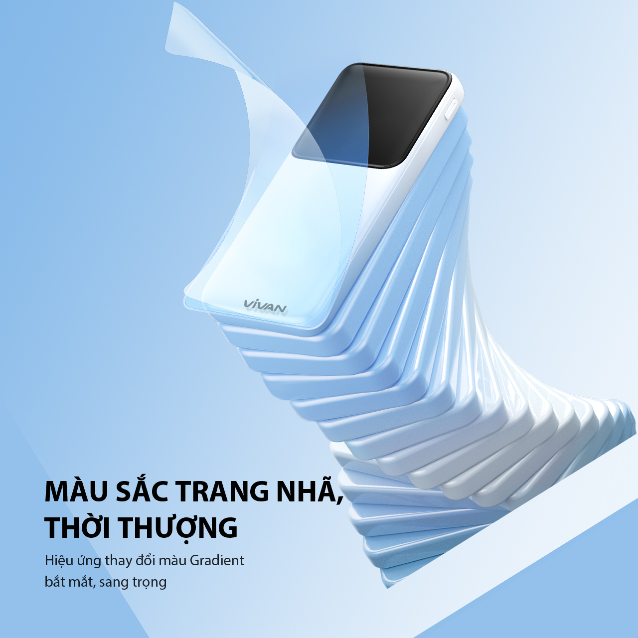 Mô tả Pin Sạc Dự Phòng 20000mAh VIVAN VPB-D20, 3 Cổng Sạc Ra Công Suất 22.5W Màn Hình LED Hiển Thị Pin Hỗ Trợ PD/ QC3.0/ VOOC - 5