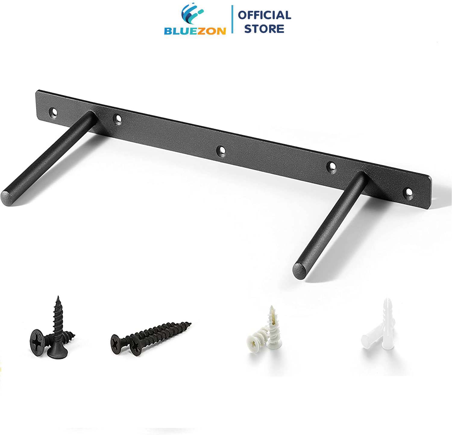 1 Chốt chữ U âm tường BLUEZON, pát âm thép đặc đỡ kệ treo tường, kèm ...