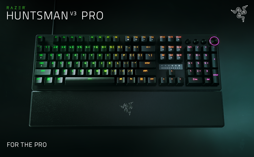 Bàn Phím Gaming Razer Huntsman V3 Pro Fullsize Có Dây Analog