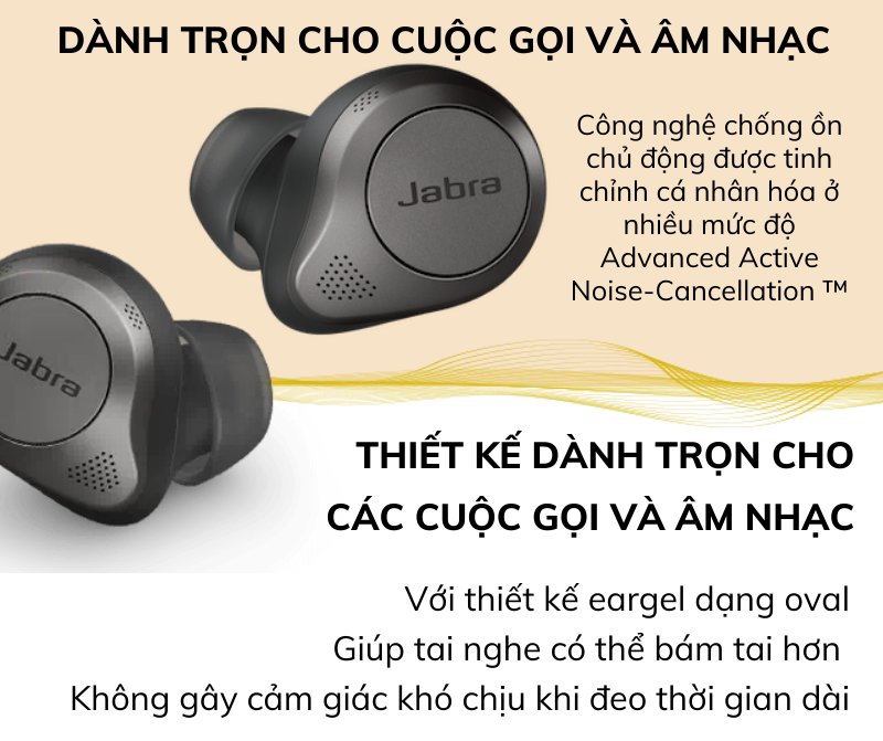 Mô tả Tai Nghe Bluetooth True Wireless JABRA ELITE 85T - Hàng Chính Hãng - 2