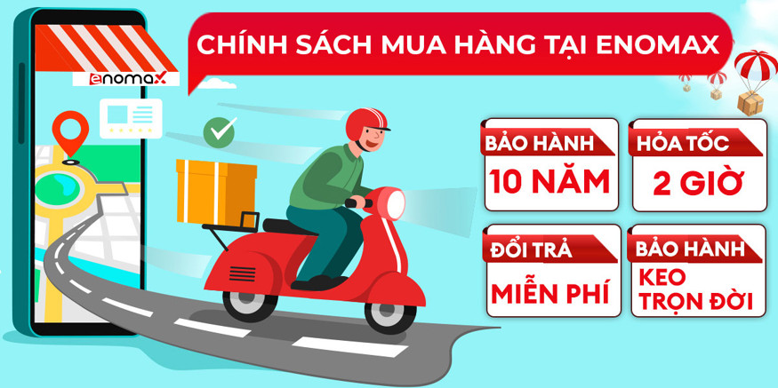 Chính sách bảo hành 10 năm Enomax