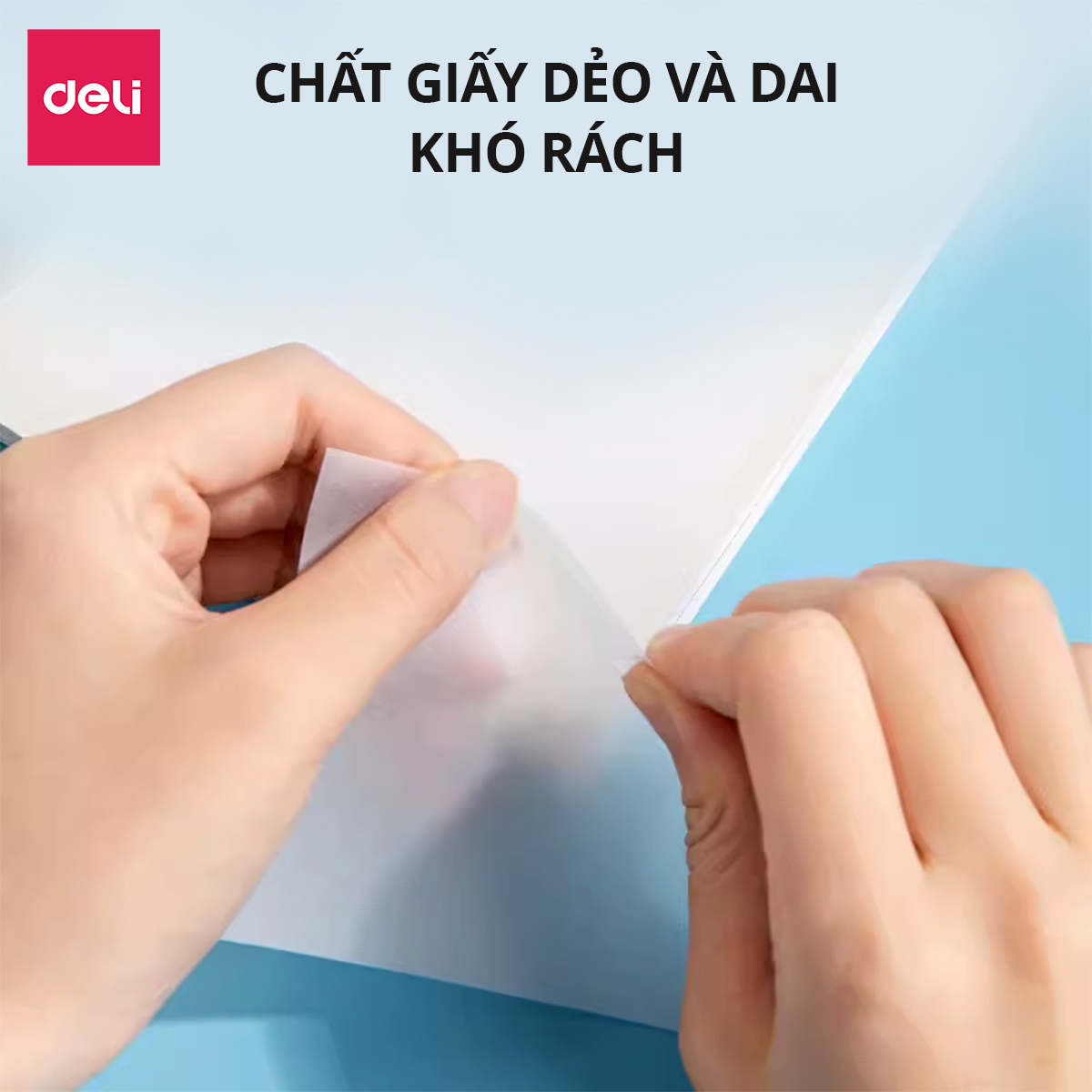 Set 50 Giấy Note Deli Trong Suốt Chống Nước Giấy Ghi Nhớ Ghi Chú Có Keo ...