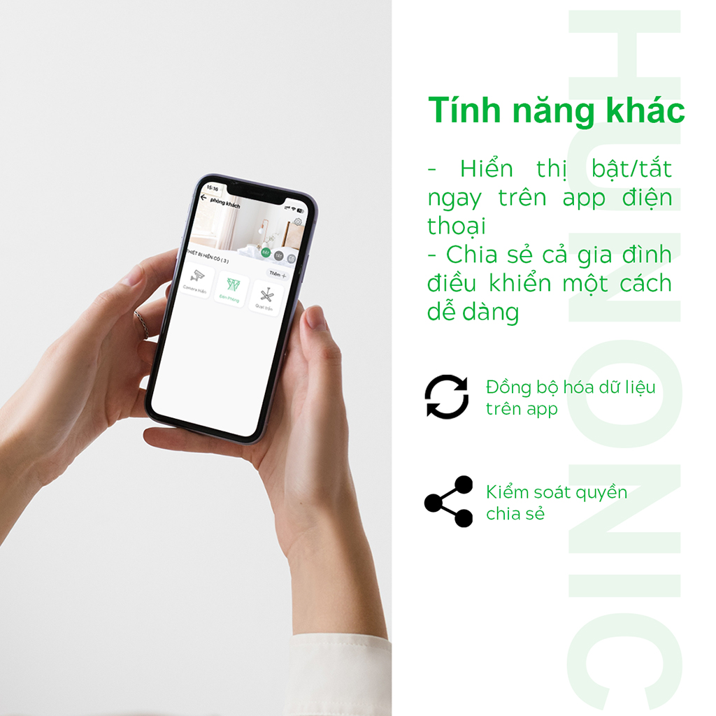 Công Tắc Thông Minh Wifi Hunonic HNSV - Ảnh 8