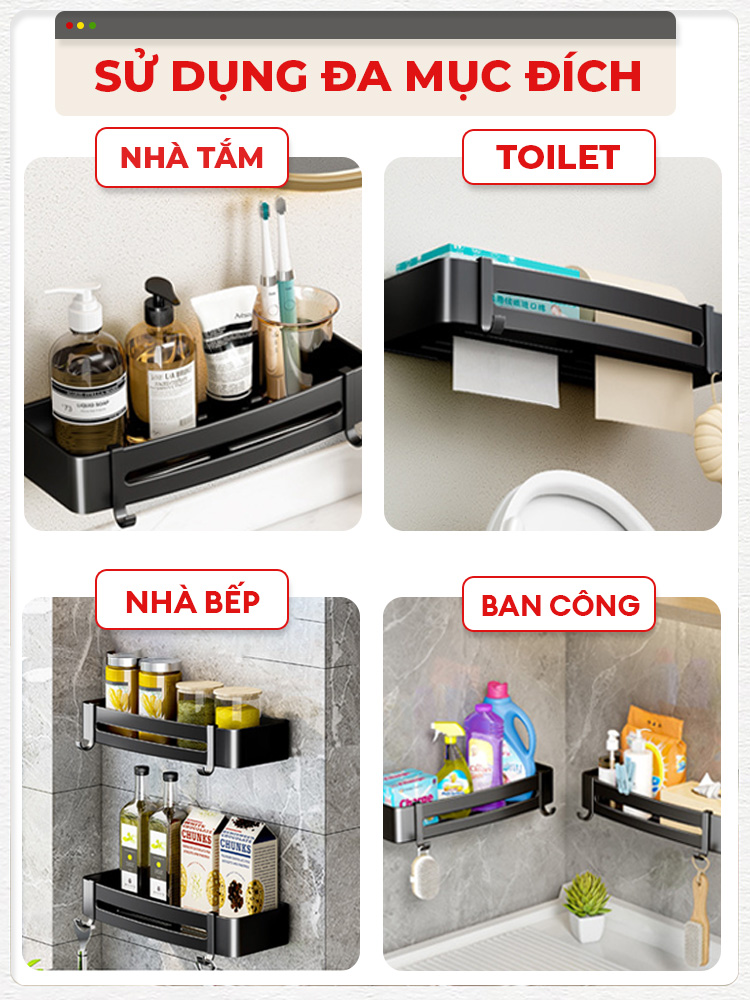 Kệ góc nhà tắm Enomax - Chi tiết 3