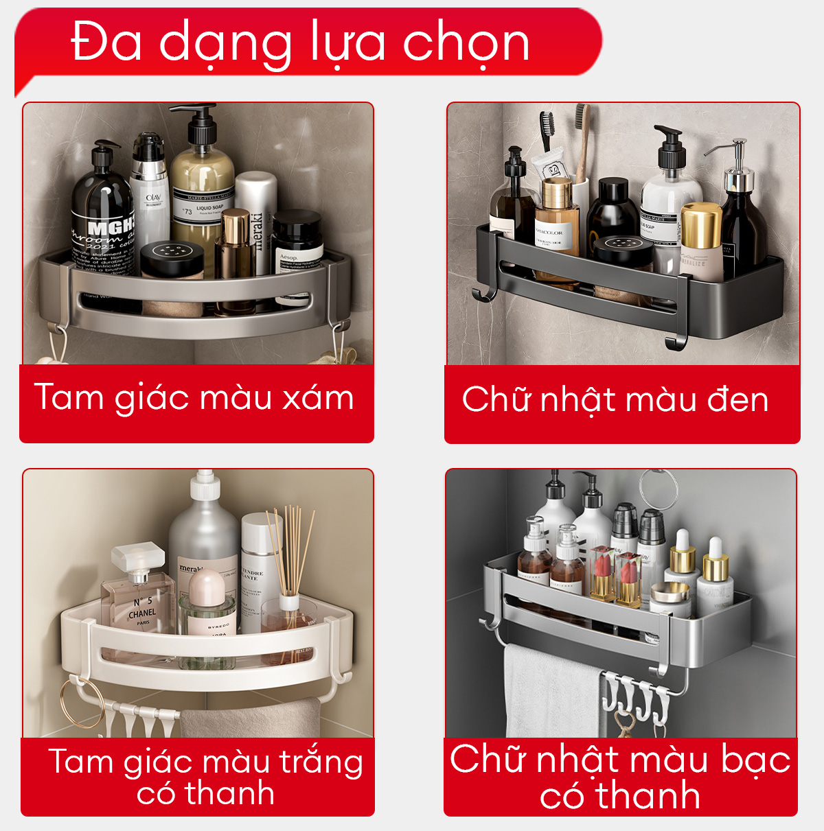 Kệ góc nhà tắm Enomax - Chi tiết 5