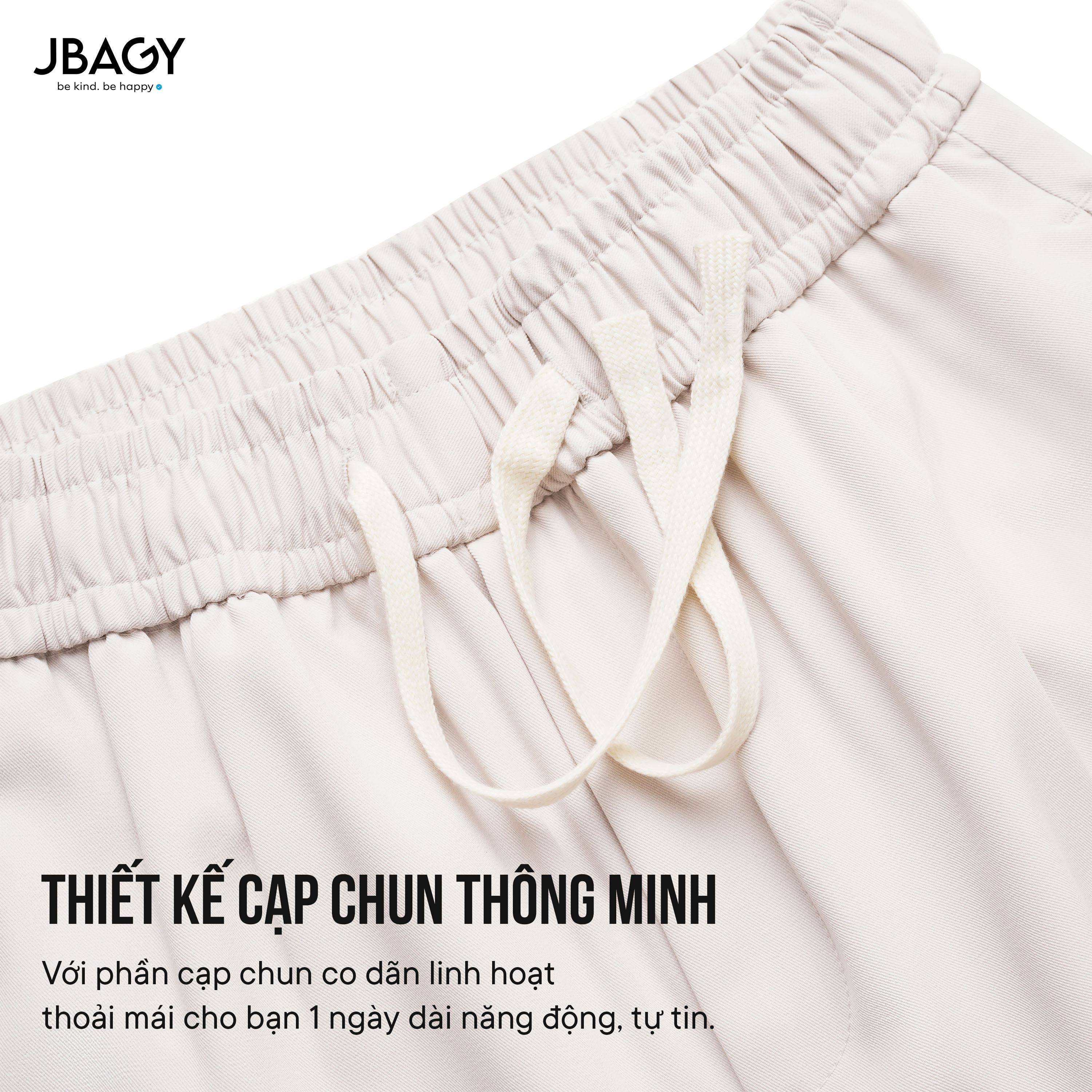 Mô tả Quần ống rộng nam JBAGY vải Lụa Lạnh dáng suông tiện lợi chống nhăn JD0105 - 3