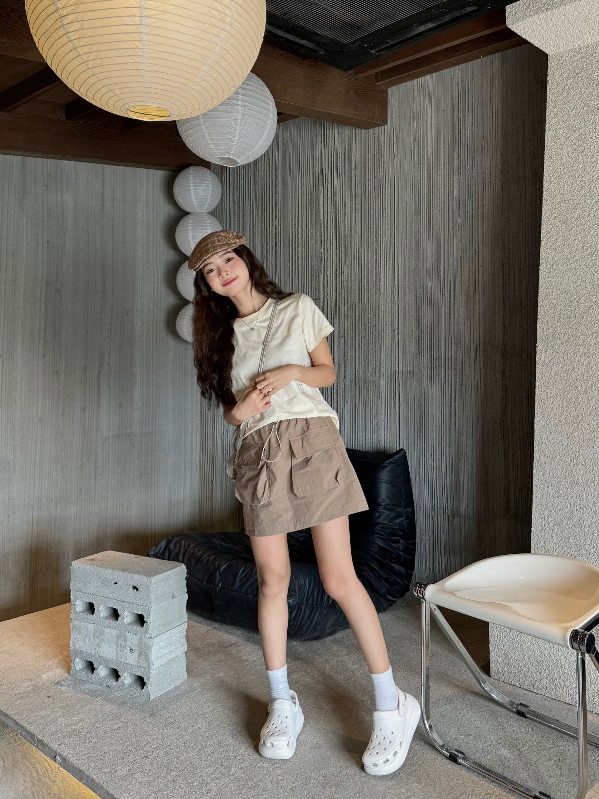 Áo thun nữ VMSTYLE babytee màu đen
